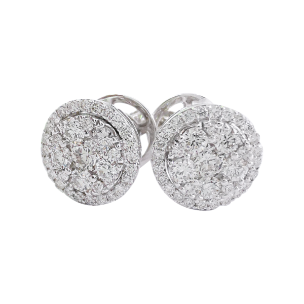 Pave' Setting Halo Earring (EN0104)